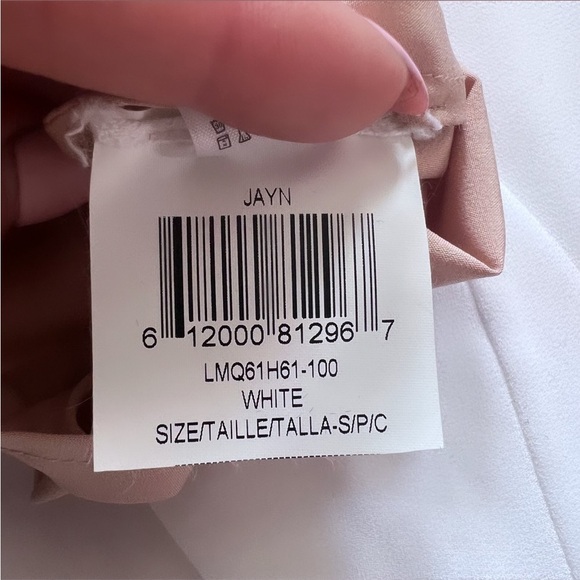 BCBGMAXAZIRA Jayne Long Sleeve Drop Waist‎ Lace White Wedding Mini Dress Size S - Picture 12 of 12